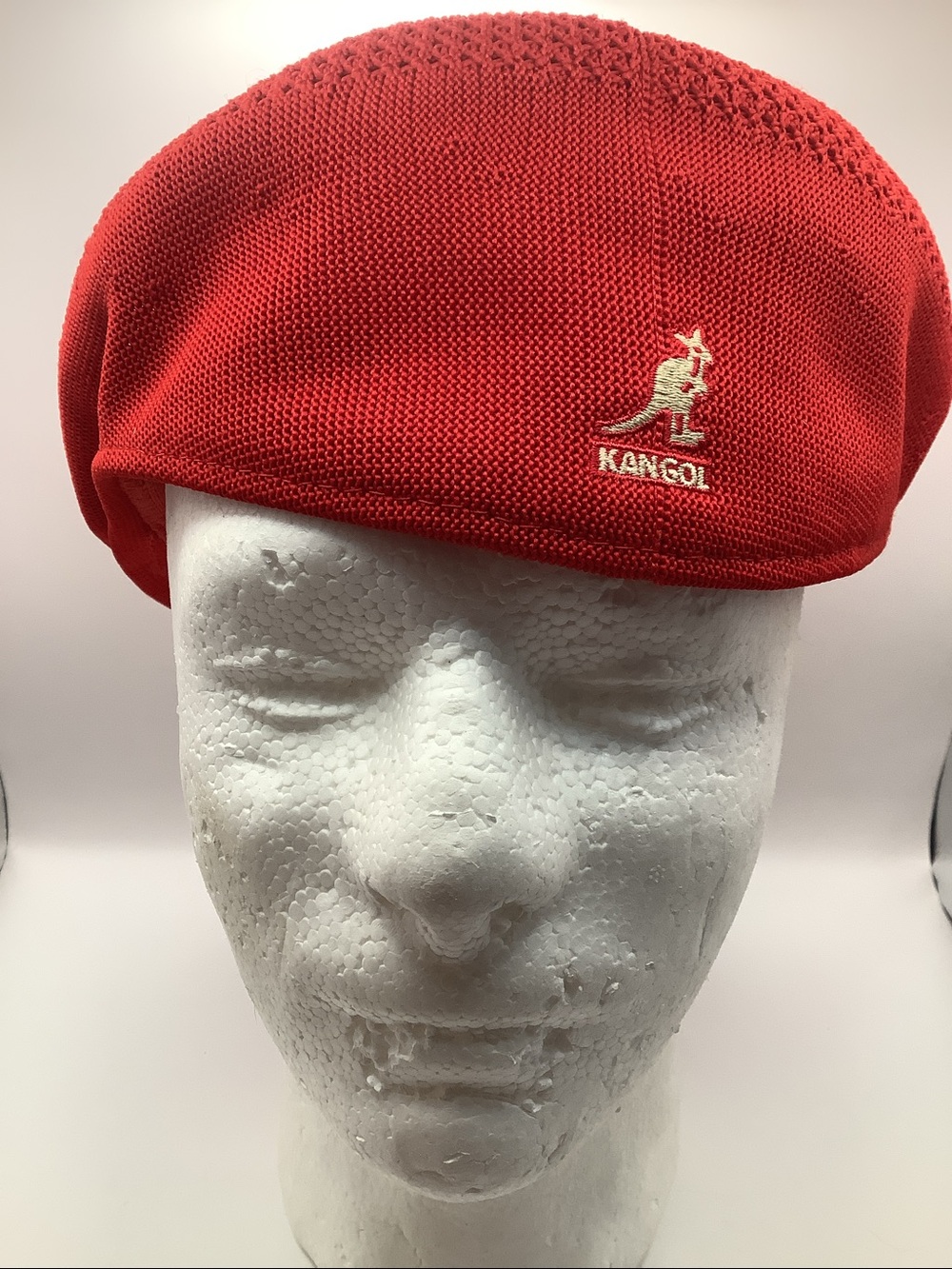 Kangol X-Large Red Flat Cap Hat Tropic 504